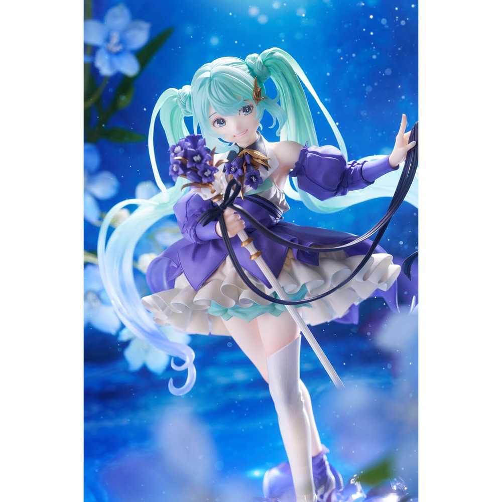 Taito Hatsune Miku Birthday 2021 Pretty Rabbit 1/7 Scale Figure New Purple Teal